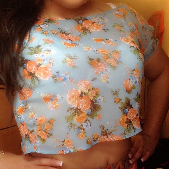 Floral crop top