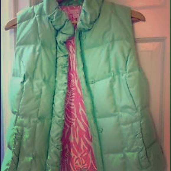 Green Lilly Puffer Vest