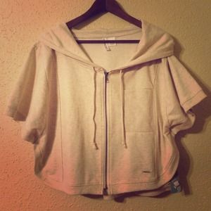 Poncho zip hoodie
