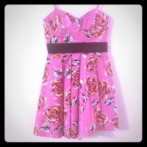 Cute floral spaghetti strap dress