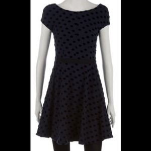 🎉sale!🎉 M by MJ blue and black polka-dot dress