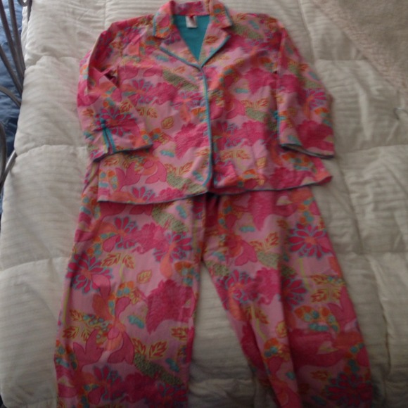 Asian print pajamas
