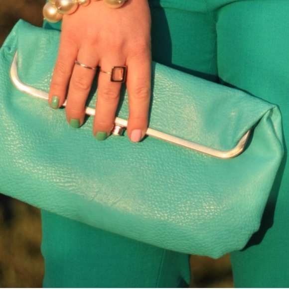 SOLD!! Turquoise clutch