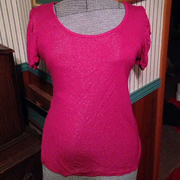 SOLD Pink sparkly shirt
