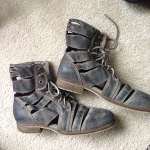 Jeffrey Campbell slashed boots