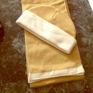 Brown scarf & matching hat. never been worn