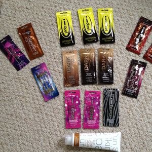 Lots of tanning lotion!! Exclusive brand. Bronzers