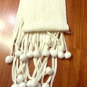 White scarf. Has never been worn