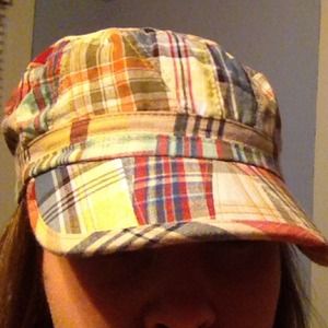 Plaid hat from Claire's