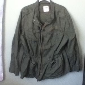 Army green cargo jacket