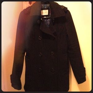 Military style peacoat