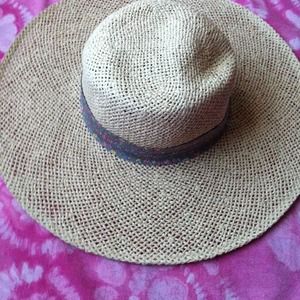 Floppy straw hat