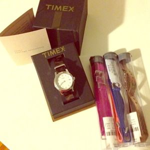 Timex for J Crew watch & 5 straps set!