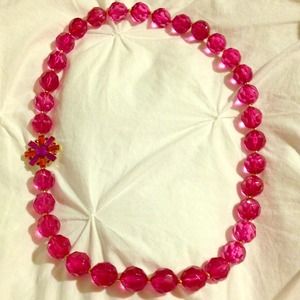 Pink Kate Spade bauble necklace