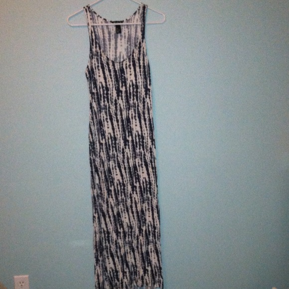 Blue& white tie dye dress