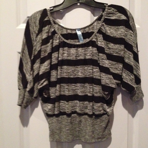 Striped cropped top