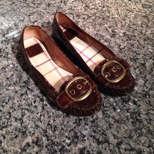 Authentic coach patent loafers