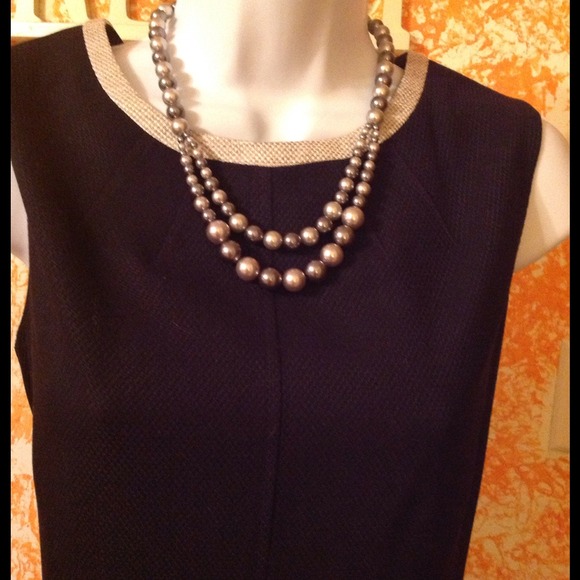 ♥BUNDLE Sold*♥***Anne Klein Navy Blue dress