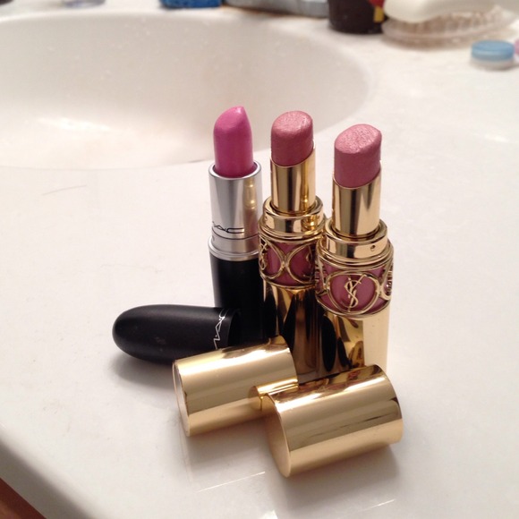 MAC & YSL pink lipsticks bundle