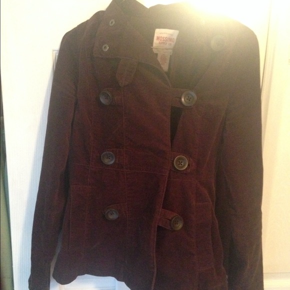 Brown peacoat