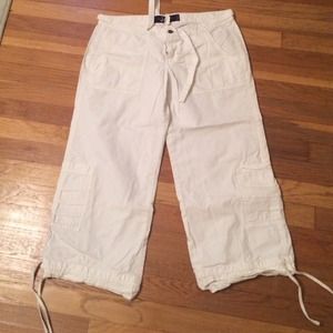 White cargo pants