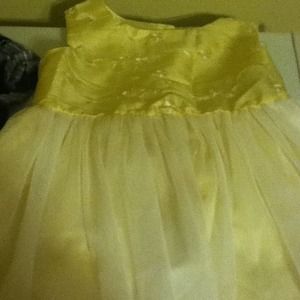 A George cute yellow and pearl dress