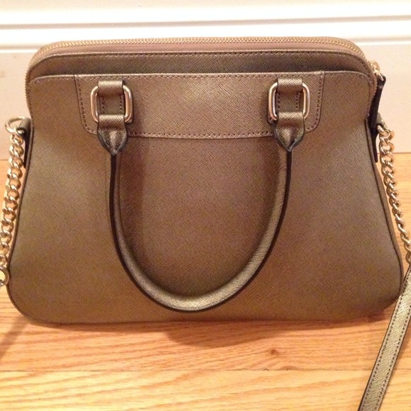 Calvin Klein Saffiano Bronze Metal leather Purse - Picture 3 of 5