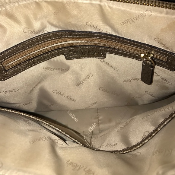 Calvin Klein Saffiano Bronze Metal leather Purse - Picture 5 of 5