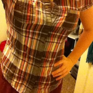 Short sleeve Arizona flannel/plaid shirt