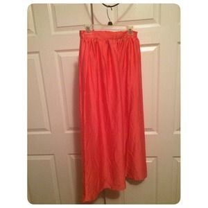 Coral maxi skirt