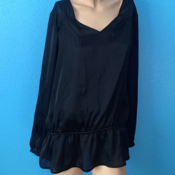 SOLD.  In bundle.   Long sleeve black top