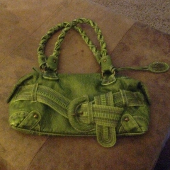 Green retro handbag "Red by Marcecko".