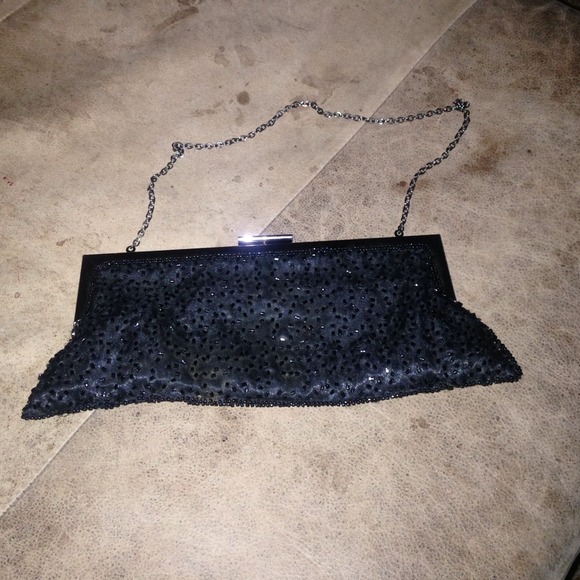 Black sequin New York & Co clutch
