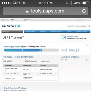 Tracking info