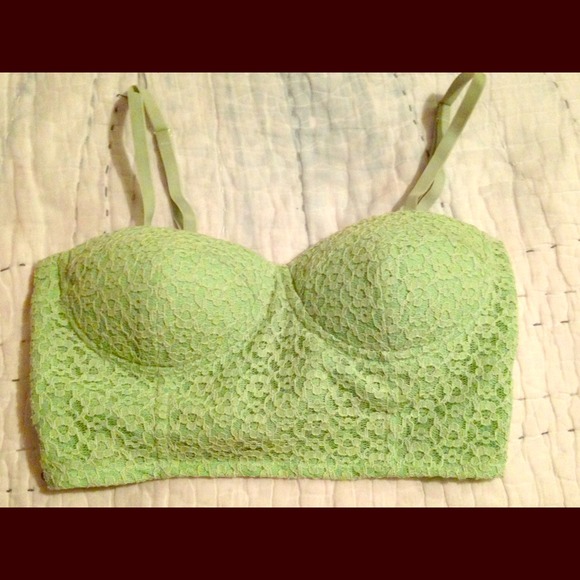 Mint green bustier