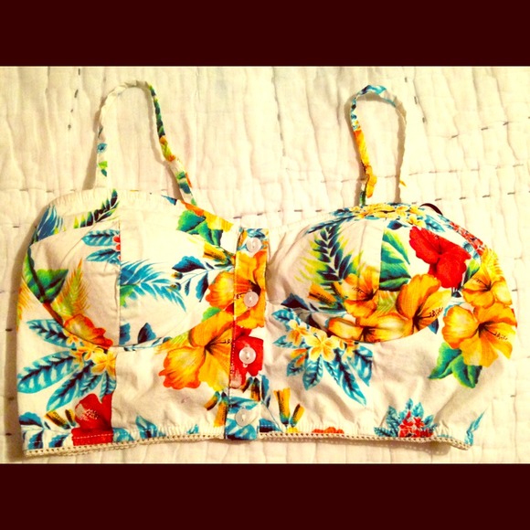 tropical crop top