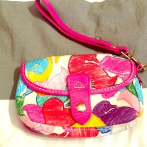 Dooney & Bourke Jumble Duck Flap Wristlet Purse