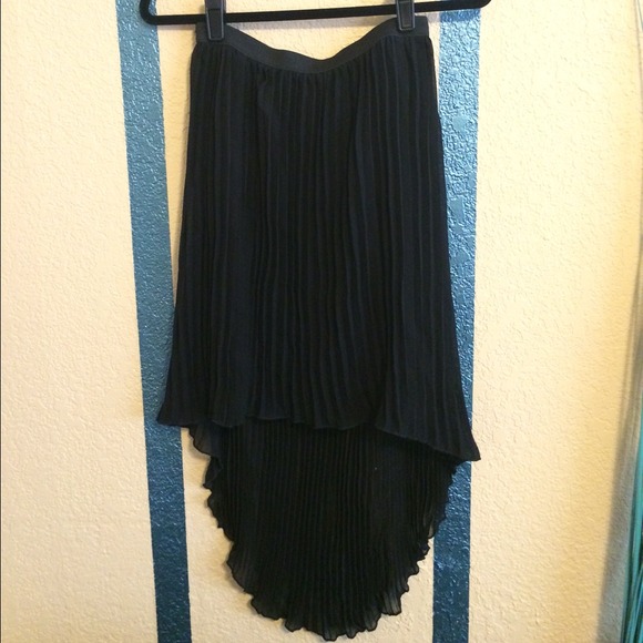Black High Low Skirt