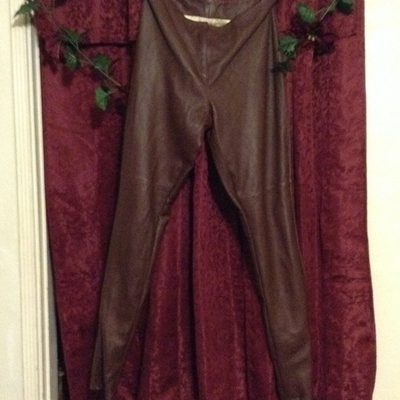 Bebe Leather Skinny Highwaisted Jeans