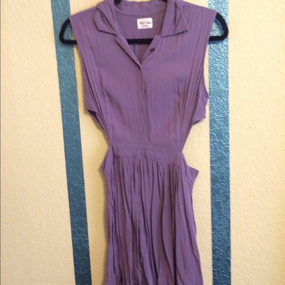 Lilac Side cutout dress