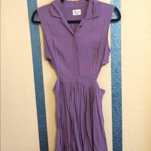 Lilac Side cutout dress