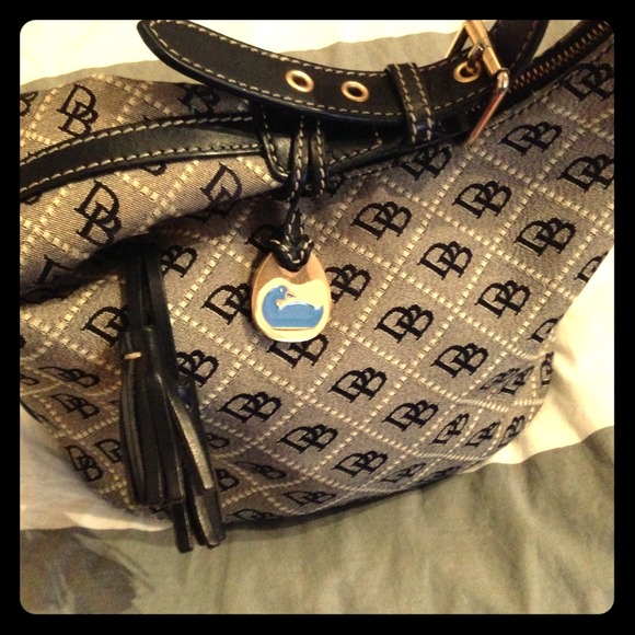 Dooney and Bourke Signature Jacquard Hobo
