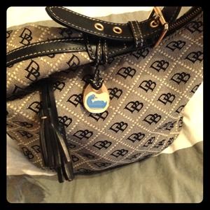 Dooney and Bourke Signature Jacquard Hobo