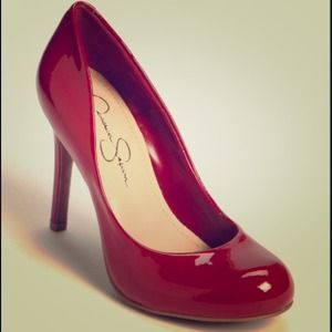 Jessica Simpson Red Patent Leather Calie Pump
