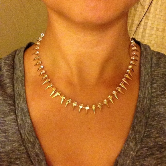 Jewelry - Rhinestone Spike Necklace