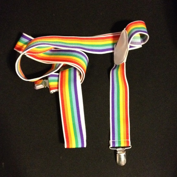Rainbow suspenders