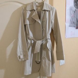 Khaki trench coat