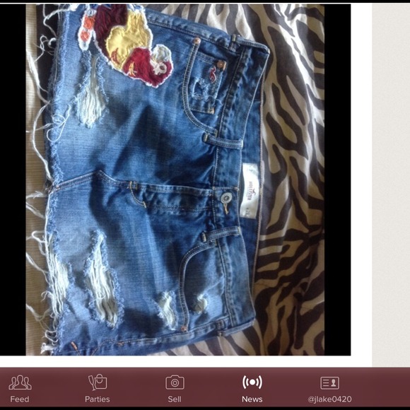 Bundle HOLLISTER Jean skirt & Lauren Conrad shirt