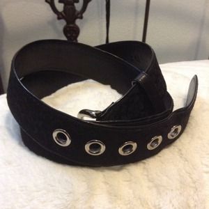 Authentic Black Coach Signature Belt