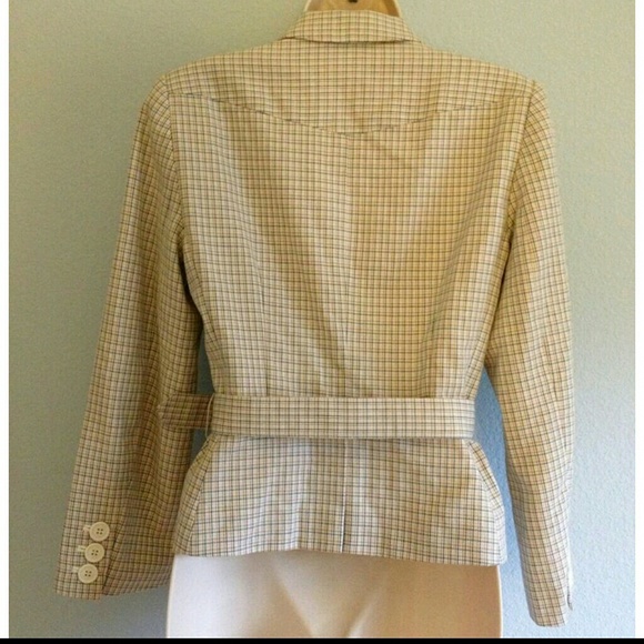 Marc Jacobs Beige Check Blazer Jacket - Picture 4 of 4